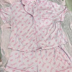 Juicy Couture Light Pink Logo Pajama Set